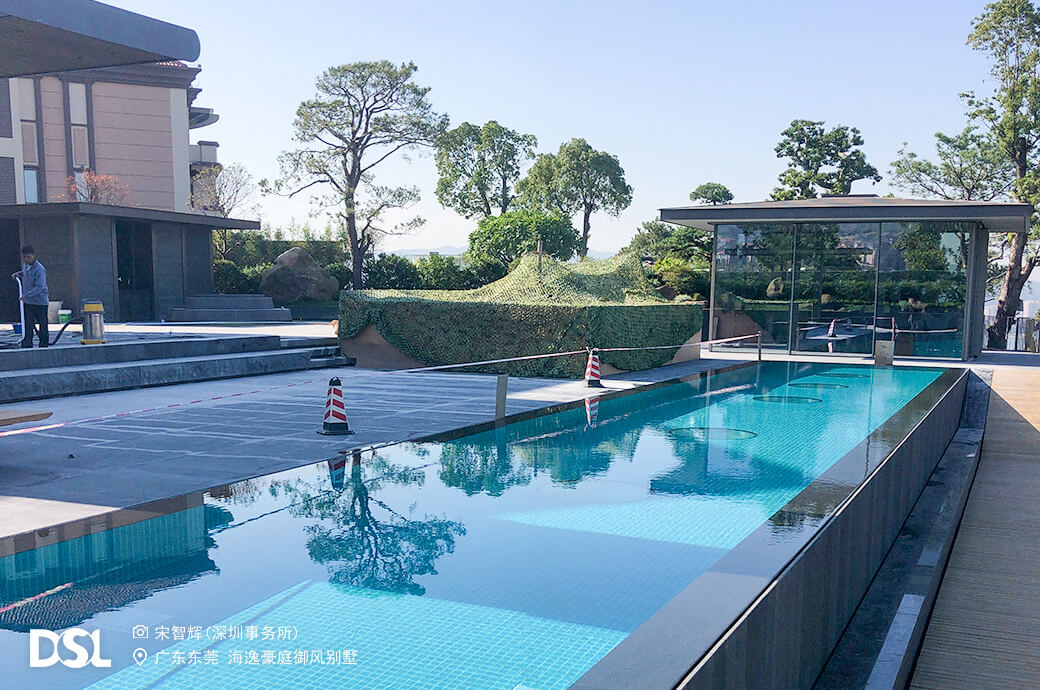 別墅泳池，室外泳館